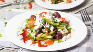 Bulgarian Tomato Salad (Shopska Salata)