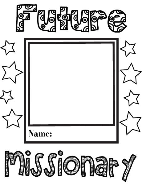 missionary coloring pages