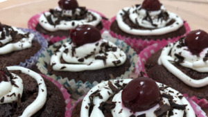 German Black Forest Cherry Cupcakes